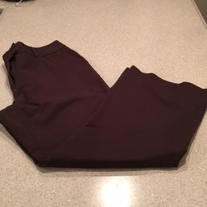 Worthington modern fit brown wide leg pants